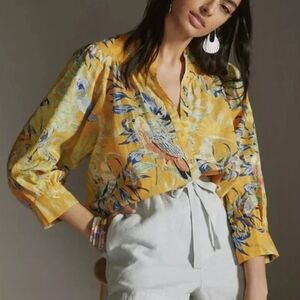 Floral Yellow Women's Top